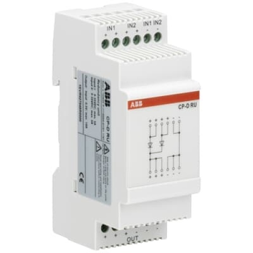 ABB 1SVR427049R0000 - CP-D RU Redundancy unit for CP range power supplies, In: 2x5A, Out: 1x10A