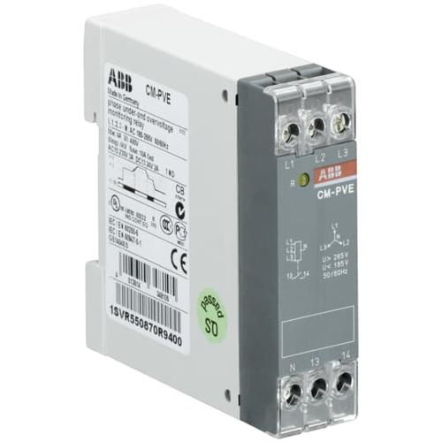 ABB 1SVR550870R9400 CM-PVE UNDER & OVERVOLT. 3PH.+N