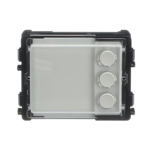 ABB 51012P3 - Pushbutton module, round button, 3 pushbuttons, with NFC/IC card reader, white