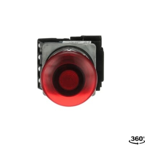 ABB A3PL41-6LBR-10 - PB ILLUM,2POS MOM,44MM,6V,RED,1NO