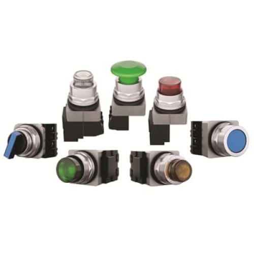 ABB A3XLMLW - A3,CAP,44MM ILLUM METAL MSHRM,WHITE