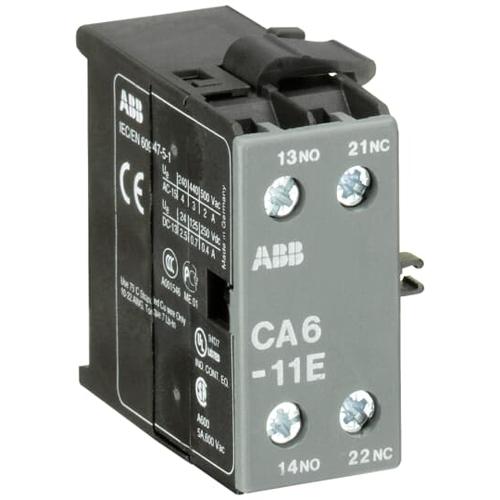 ABB CA6-11E Auxiliary Contact - 0 NO + 0 NC - Screw Terminals