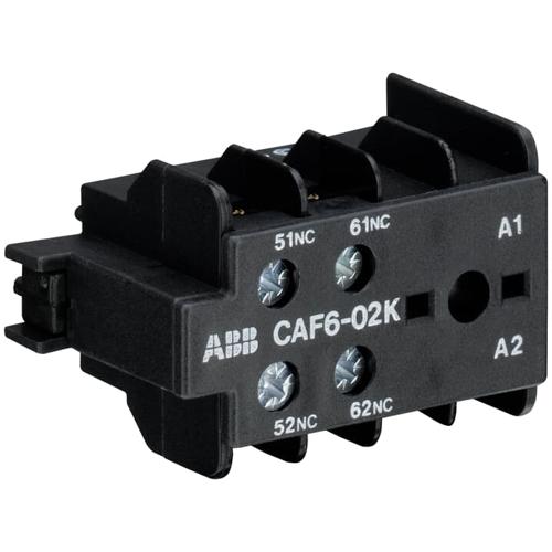 ABB CAF6-02K Auxiliary Contact - 0 NO + 0 NC - Screw Terminals