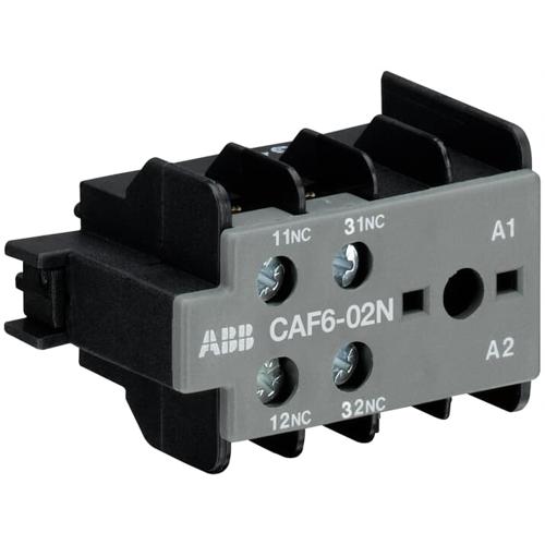 ABB CAF6-02N Auxiliary Contact - 0 NO + 0 NC - Screw Terminals