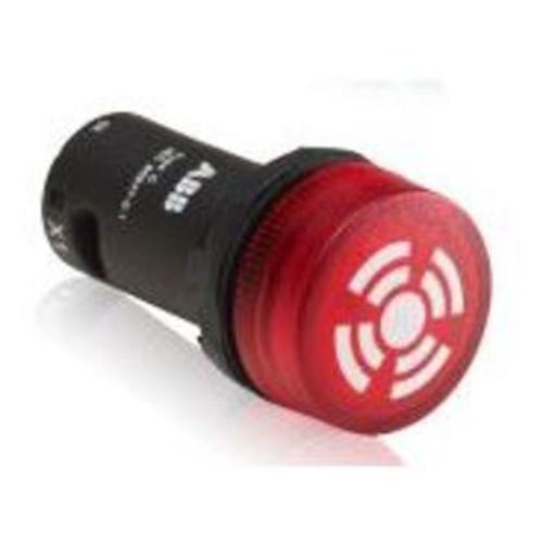 ABB CB1-610R Compact Buzzer - Pulsating sound with pulsating light - Red - Illuminated