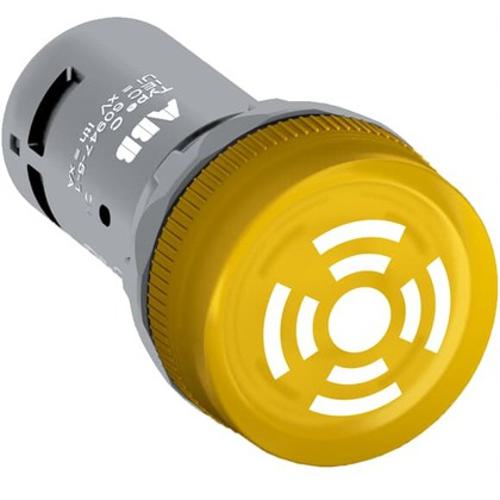 ABB CB1-610Y Compact Buzzer - Pulsating sound with pulsating light - Yellow - Illuminated