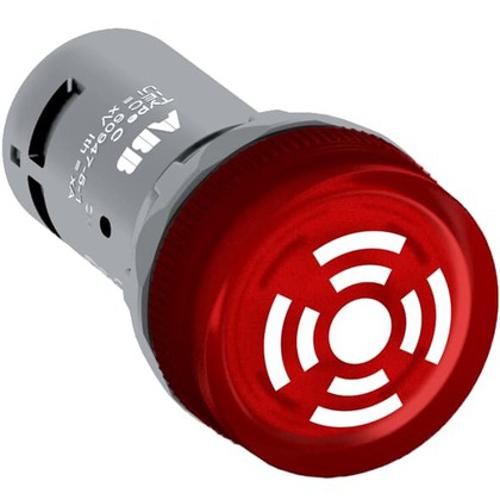 ABB CB1-611R Compact Buzzer - Pulsating sound with pulsating light - Red - Illuminated