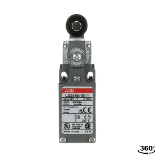 ABB LS35M41B11 - Limit Switch, Plastic, Roller Lever, 600 V, 30 mm