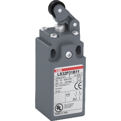 ABB LS35P31B11 - Limit Switch, Plastic, Roller Lever, 600 V, 30 mm