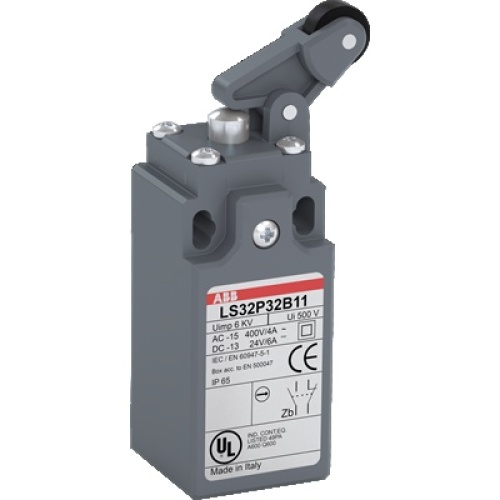 ABB LS35P32B11 - Limit Switch, Plastic, Roller Lever, 600 V, 30 mm