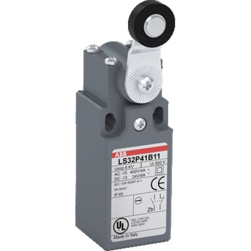 ABB LS35P41B11 - Limit Switch, Polyamide, Roller Lever, 600 V, 30 mm