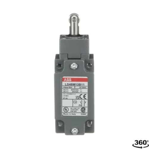 ABB LS45M13B11 - Limit Switch, Stainless Steel, Roller Plunger, 600 V, 40 mm