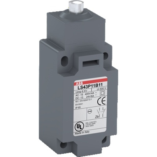 ABB LS45P11B11 - Limit Switch, Steel, Plunger, 600 V, 40 mm
