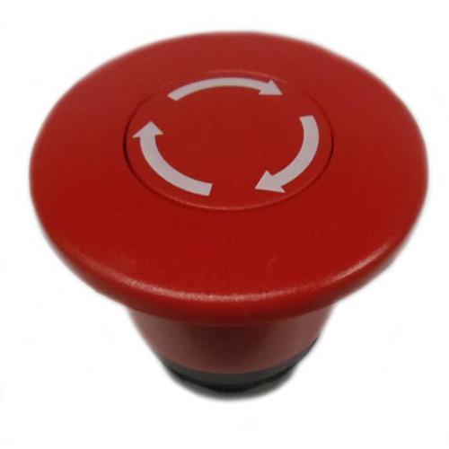 ABB MPMT4-10R Modular Emergency Stop - Twist release - Mushroom 60mm - Red - Non-illuminated - Black - No contact block