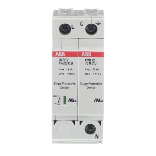 ABB OVRT21N15320PU - Surge Protective Device, 277V Single Phase, 2 Pole, 3 Wire