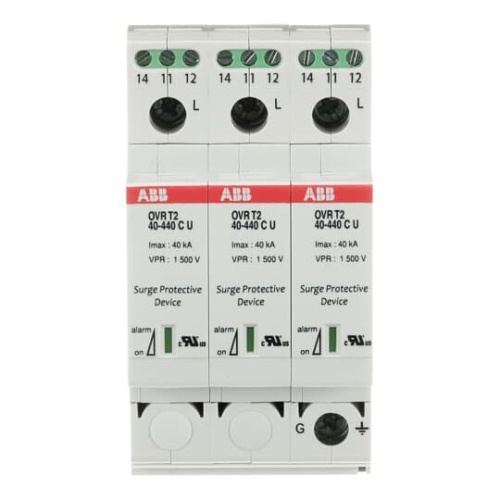 ABB OVRT23L40440PTSU - Surge Protective Device, 347V 3-Phase Delta, 3 Pole, 4 Wire