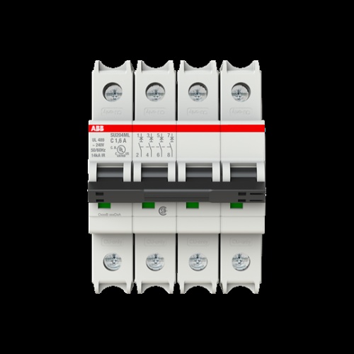 ABB SU204ML-C16 Mini CB - 1.6 Amp, Four Pole