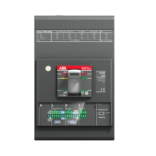 ABB XT4HU3250EFF000XXX - Three Pole, 250 Amp, 65 kA 480 Volt, 600 VAC