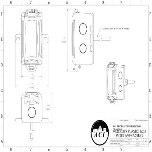 ACI 119721 A/TT1K-RA-24"-4-PB Probe,1K Ohm RTD