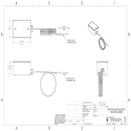 ACI 145994 A/TTM1K-LTS-4-BB-50' Freezer,1K Ohm RTD