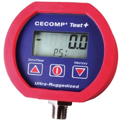 Absolute CTP3B-30V100PSIG - Compound Vacuum/Pressure, -29.9 to 100.0 inHg/psig, Gauge, 0.1 Resolution, 3 Button Keypad