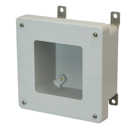 Allied Moulded AM664W ULTRAGUARD Fiberglass reinforced polyester Type 4x Small Window Junction Box