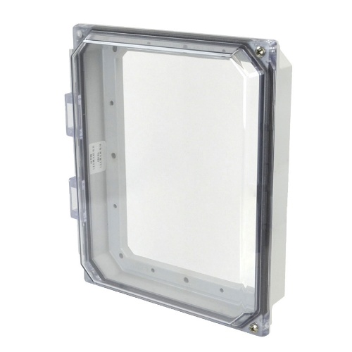 Allied Moulded AMHMI108CCH Accessories HMI Cover Kit & Inspection Windows (HxWxD) Hinged Screw Cover (Opaque & "CC" Clear Cover).