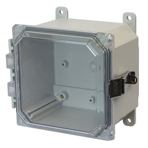 Allied Moulded AMP664CCL Enclosure 6" x 6" x 4"