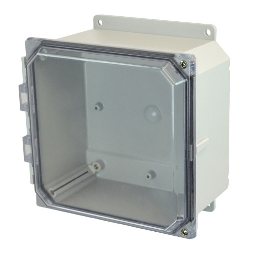 Allied Moulded AMP884CCHF Enclosure 8" x 8" x 4"