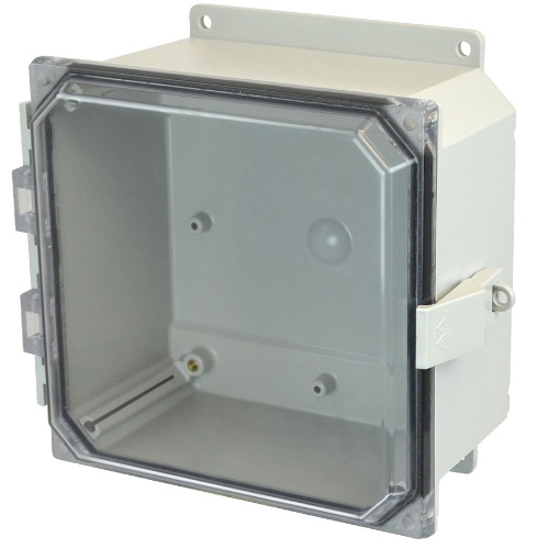 Allied Moulded AMP884CCNLF Enclosure 8" x 8" x 4"