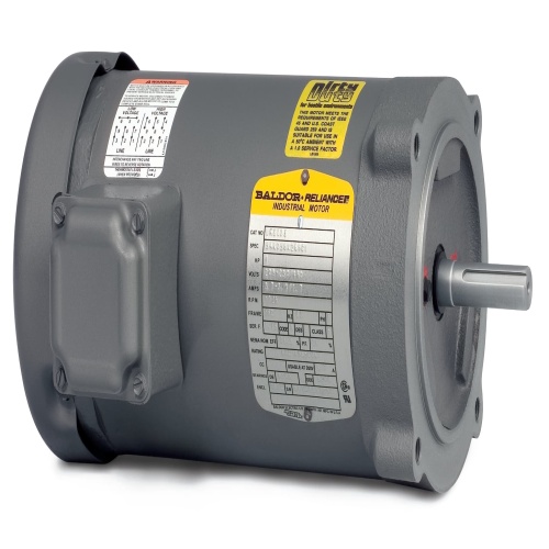 Baldor VM8537 .5HP, 3450RPM, 3PH, 60HZ, 56C, 3410M, Totally Enclosed Fan Cooled, F1