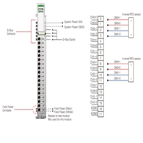 Beijer 100-8308 - 4 analog inputs, 4-Wire RTD/Resistance Input, 18RTB - GT-3744