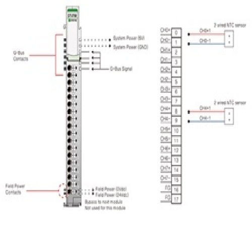 Beijer 100-8309 - 8 analog inputs, NTC/Resistance Input, 18RTB - GT-3758