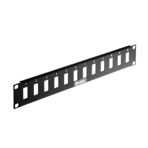Cable 48-204900-GRU3K - Gruber 12 Port Keystone Panel