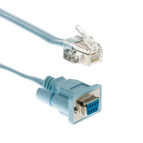 Cable 72-3383-01-15 Console Cable - 15', DB9 - RJ45, Blue