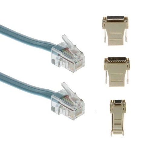 Cable ACS-2500ASYN= Console Cable - 6', DB9 - DB25, Blue