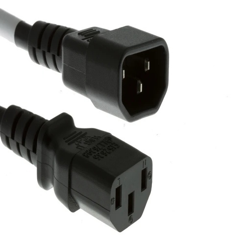 Cable C3500024 Power Cord - 2', 18 AWG, 10 Amp, 250 Volt