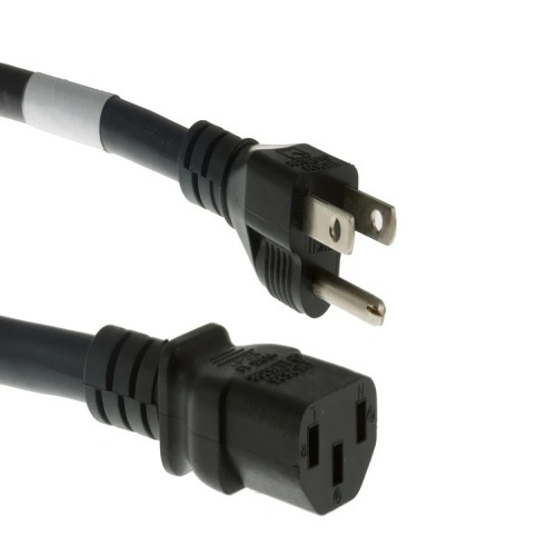 Cable C5040120 Power Cord - 10', 14 AWG, 15 Amp, 125 Volt