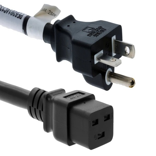 Cable CAB-1900W-US1-15 Power Cord - 15', 12 AWG, 20 Amp, 250 Volt