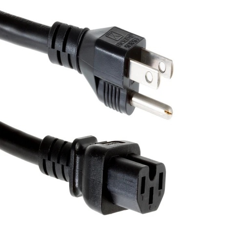 Cable CAB-US515-C15-US-10 Power Cord - 10', 14 AWG, 15 Amp, 125 Volt