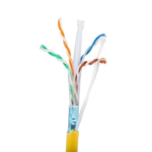 Cable CAT61000YL-SH Bulk Ethernet Cable - Cat 6, 1000', PVC, 23 AWG, 550 Mhz, Yellow