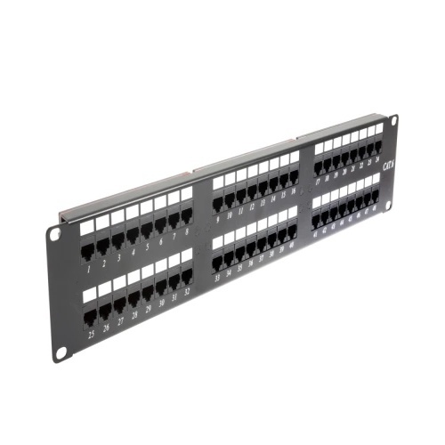 Cable CAT648-110PANEL - 48 Port Cat 6 110 2RU Rack Mount Punch Down Patch Panel