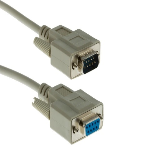 Cable CB-DB9MF-03 DB9 Extension Cable - 3', DB9 Male - DB9 Female, Beige