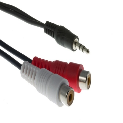 Cable CB-RCA2F13M RCA Cable - 6 in, Black