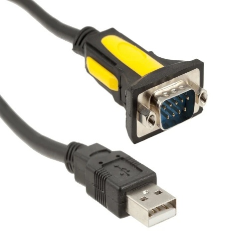 Cable CB-USBDB9 USB Cable - 3', USB A Male - DB9 Male, Black