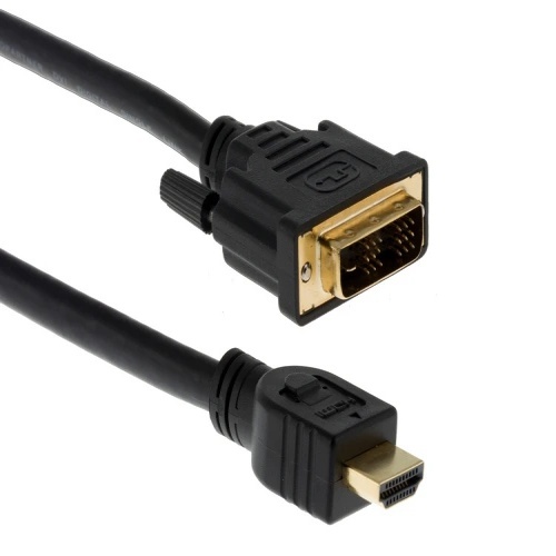 Cable CBDVIHDMI-03 HDMI to DVI Cable - 3', HDMI Male - DVI-D, Black