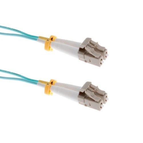 Cable F4MD5-LCLC-0.3 Fiber Optic Patch Cable - 1', OM4, LC - LC, OFNR, Multimode, 50 Micron, Aqua