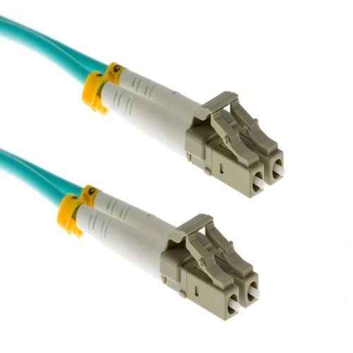 Cable FMD5G-LCLC-0.3 Fiber Optic Patch Cable - 1', OM3, LC - LC, OFNR, Multimode, 50 Micron, Aqua