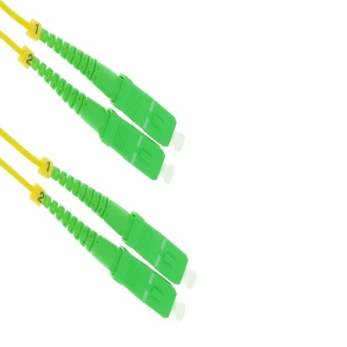 Cable FSD9-SCASCA-01 Fiber Optic Patch Cable - 3.3', OS2, SC - SC, OFNR, Singlemode, 9 Micron, Yellow