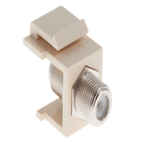 Cable KEY-F-IV - Keystone Snap In F Type F/F Module, Ivory